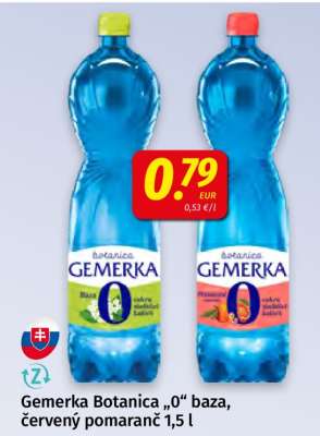Gemerka Botanica „0“ baza, červený pomaranč 1,5 l