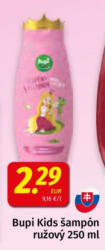 Bupi Kids šampón ružový 250 ml