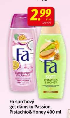 Fa sprchový gél dámsky Passion, Pistachio&Honey 400 ml