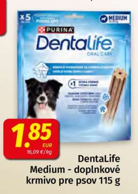 DentaLife Medium - doplnkové krmivo pre psov 115 g