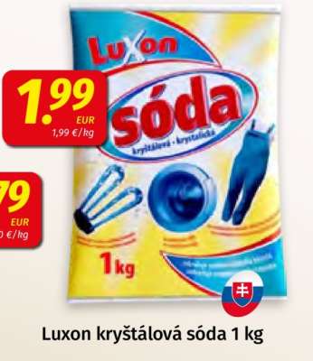 Luxon kryštálová sóda 1 kg
