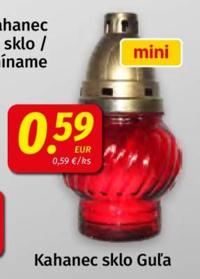 Kahanec sklo Guľa