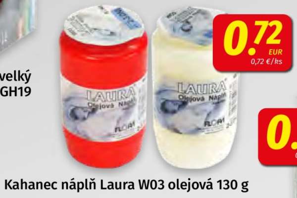 Kahanec náplň Laura W03 olejová 130 g