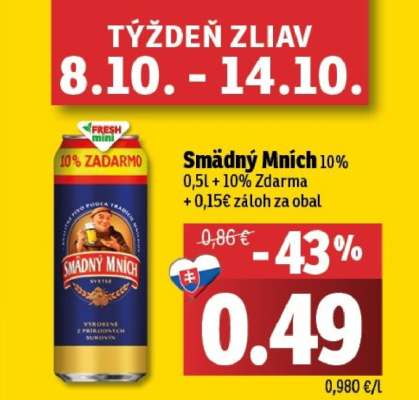 Smädný Mních 10°***