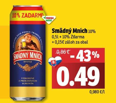 Smädný Mních 10°***