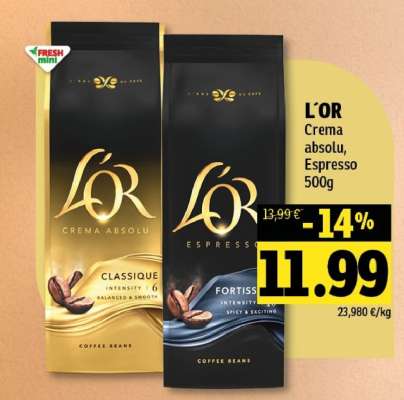 L'OR Crema Absolu, Espresso 500g