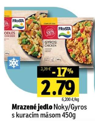 Mrazené jedlo Noky/Gyros s kuracím mäsom 450g