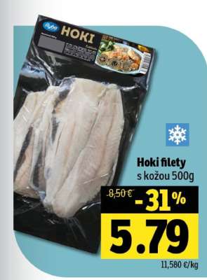 Hoki filety s kůží 500g