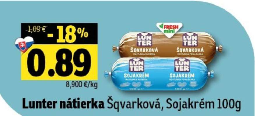 Lunter nátierka Šqvarková, Sojakrém 100g