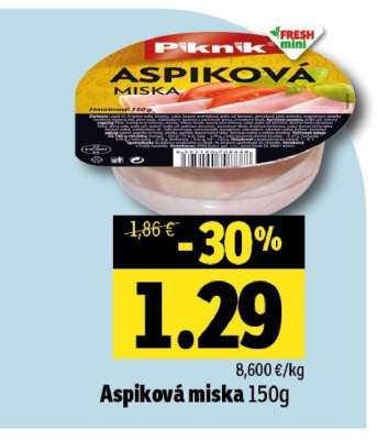 Aspiková miska 150g