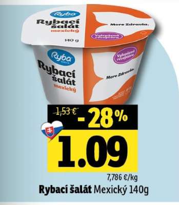 Rybací šalát Mexický 140g