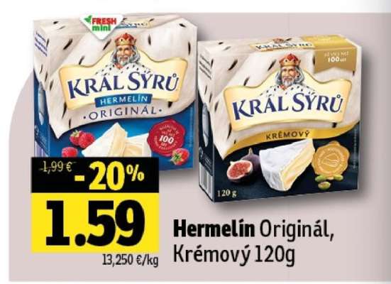 Hermelín Originál, Krémový 120g