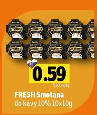 FRESH Smotana do kávy 10% 10x10g