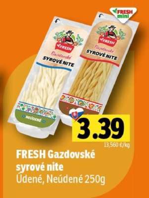 FRESH Gazdovské syrové nite