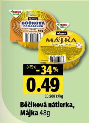 Bôčiková nátierka, Májka 48g
