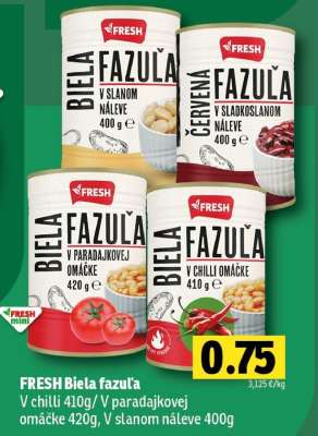 FRESH Biela fazuľa