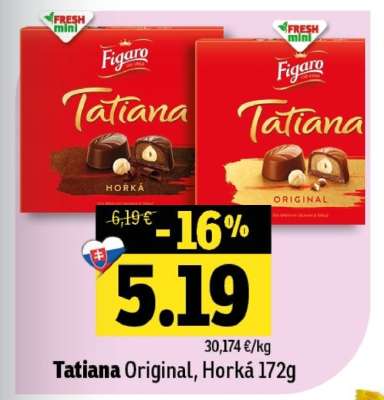 Tatiana Original, Horká 172g