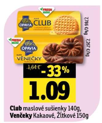Club maslové sušenky 140g, Venčeky Kakaové, Žĺtkové 150g