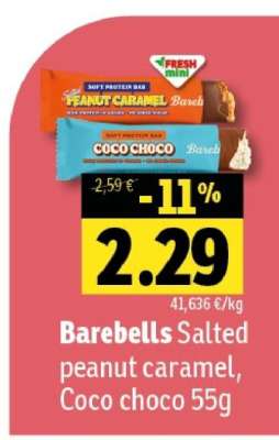 Barebells Salted peanut caramel, Coco choco 55g