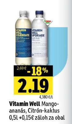 Vitamin Well Mango-ananas, Citron-kaktus