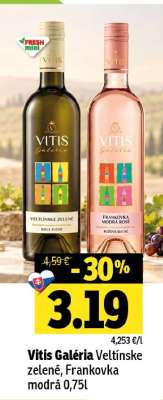 Vitis Galéria Veltlínske zelené, Frankovka modrá