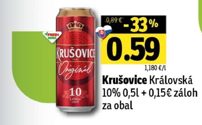 Krušovice královská 10%