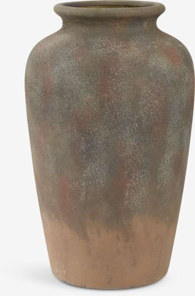 Váza TOMMY Ø26xV44 cm sivá/hnedá