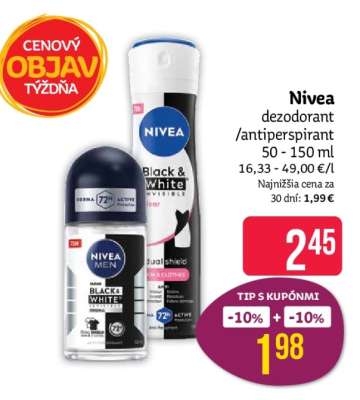 Nivea dezodorant/antiperspirant 50 - 150 ml