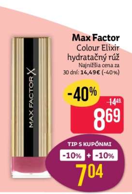 Max Factor Colour Elixir hydratačný rúž