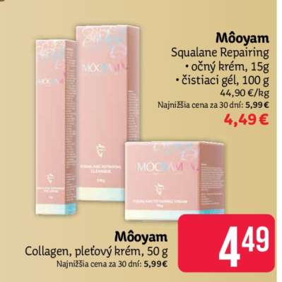 Môoyam Collagen, pleťový krém, 50 g