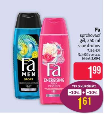 Fa sprchovací gél, 250 ml viac druhov