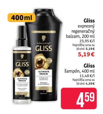 Gliss šampón 400 ml