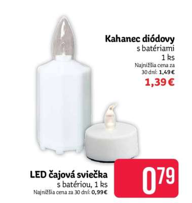LED čajová sviečka