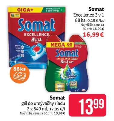 SOMAT Gél do umývačky riadu