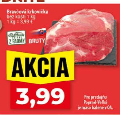 Bravčová krkovička bez kosti
