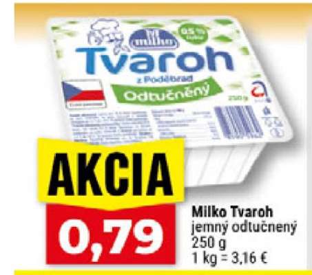 Milko Tvaroh jemný odtučněný