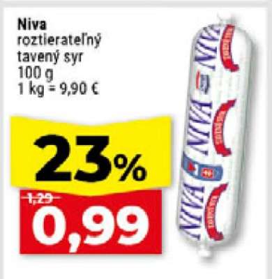 Niva roztíratelný tavený sýr