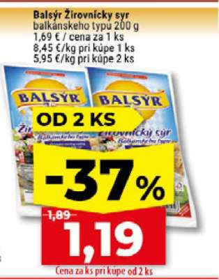 Balsýr Žirovnický sýr