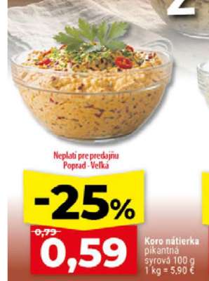 Koro nátierka pikantná syrová 100 g