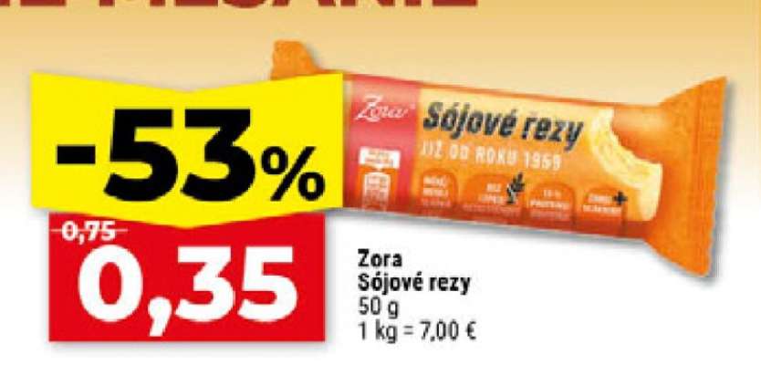 Zora sójové rezy