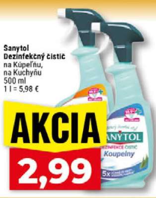 Sanytol dezinfekčný čistič