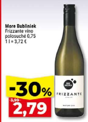 More Bublinek Frizzante víno polosuché 0,75l