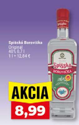 SPIŠSKÁ Borovička