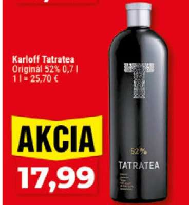 Karloff Tatratea Originál 52% 0,7 l