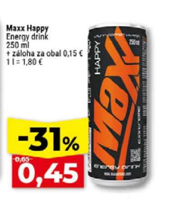 Maxx happy energy drink