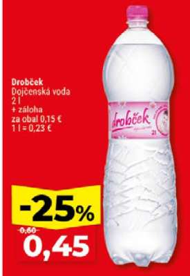 Drobček dojčenská voda