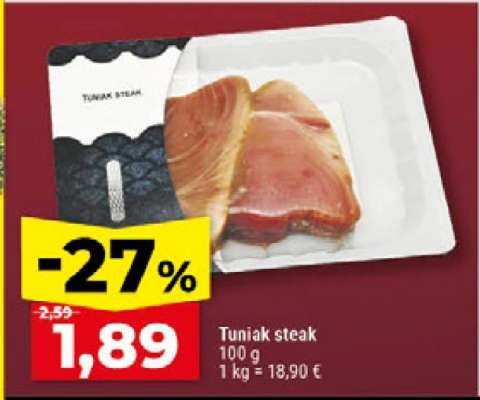 * Tuniak steak