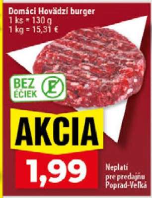 Domáci Hovädzí burger