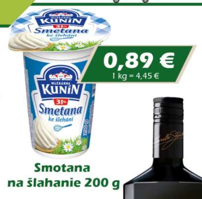 Smotana na šľahanie 200 g