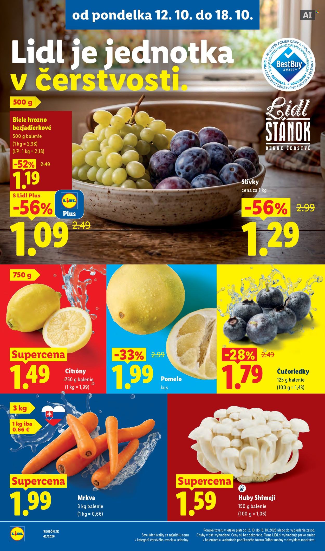 Leták Lidl - 12.10.2026 - 18.10.2026. Strana 10